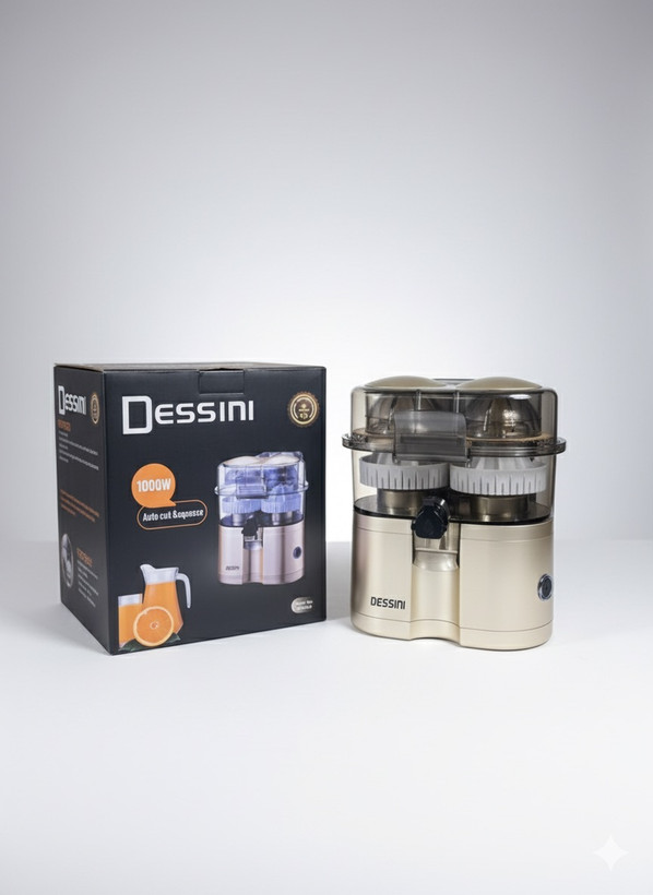آبمیوهگیری دوقلو دسینی مدل DS-700 | توان 1000 وات، بدنه استیل ضدزنگ