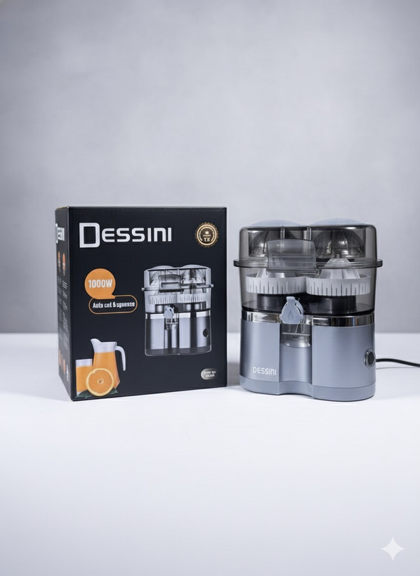 آبمیوهگیری دوقلو دسینی مدل DS-700 | توان 1000 وات، بدنه استیل ضدزنگ