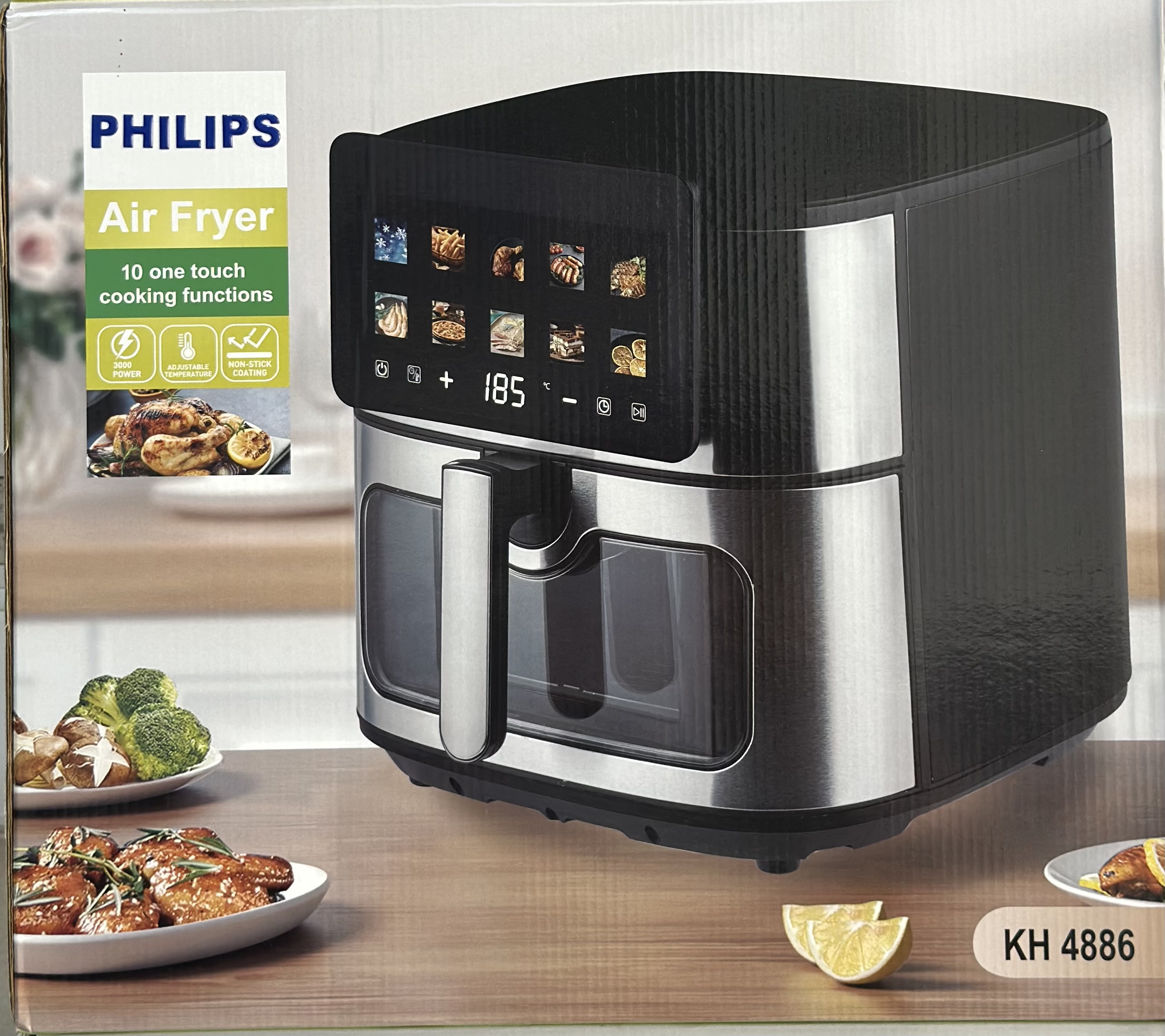 سرخ کن بدون روغن Philips KH-4886 ظرفیت 14 لیتر 3000 وات لمسی