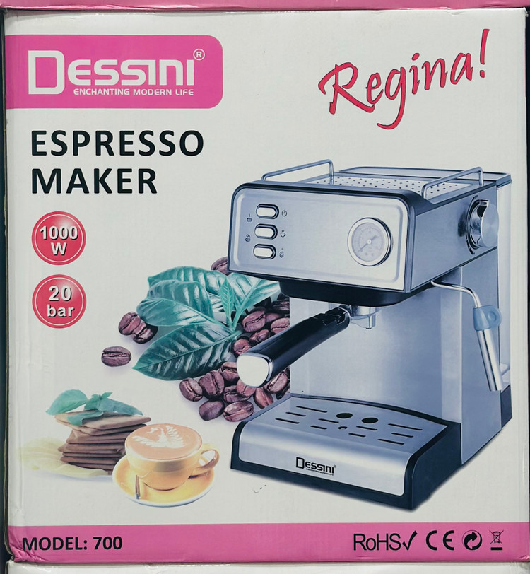اسپرسوساز Dessini مدل 700 توان 1000 وات فشار 20 بار