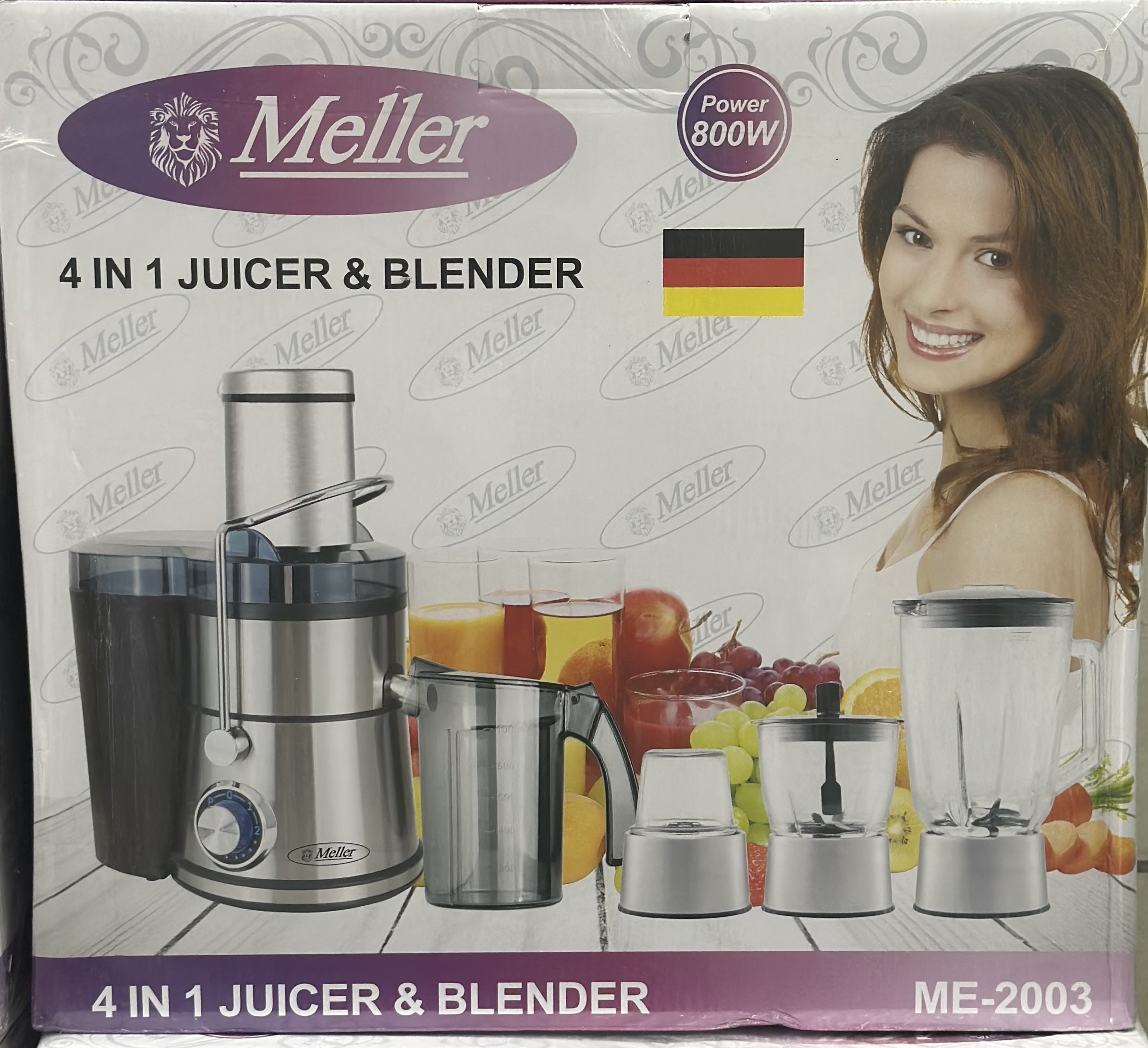 آبمیوه گیر 4 کاره Miller میلر 800 وات